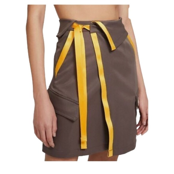 NIKE Women's AIR JORDAN Future Primal Utility Wrap Skirt NWT Brown Sz XS - Picture 4 of 15